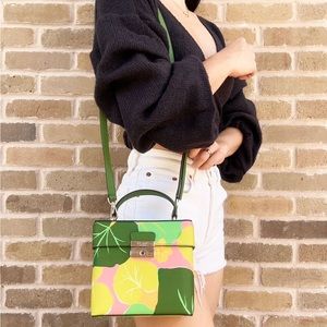 Kate Spade voyage cucumber floral small top-handle crossbody
